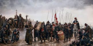 La Inmaculada de Empel en el patio de armas El Milagro de Empel