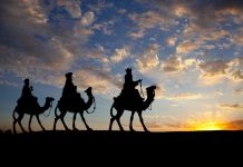 Primer avistamiento de los Reyes Magos Primer avistamiento de los Reyes Magos