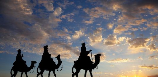 Primer avistamiento de los Reyes Magos