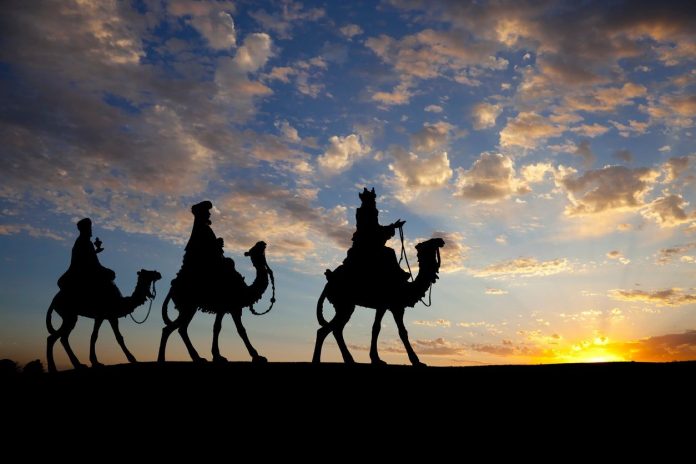 Primer avistamiento de los Reyes Magos