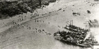 La muerte de los dos primeros caballeros legionarios durante el desembarco de Alhucemas El desembarco de Alhucemas