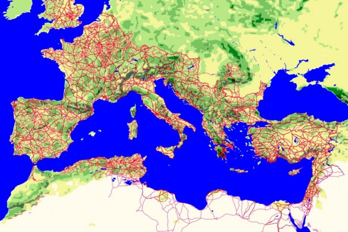 El mapa de carreteras definitivo de la Antigua Roma