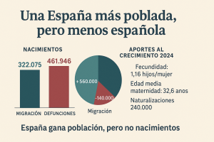Una España más poblada, pero menos española